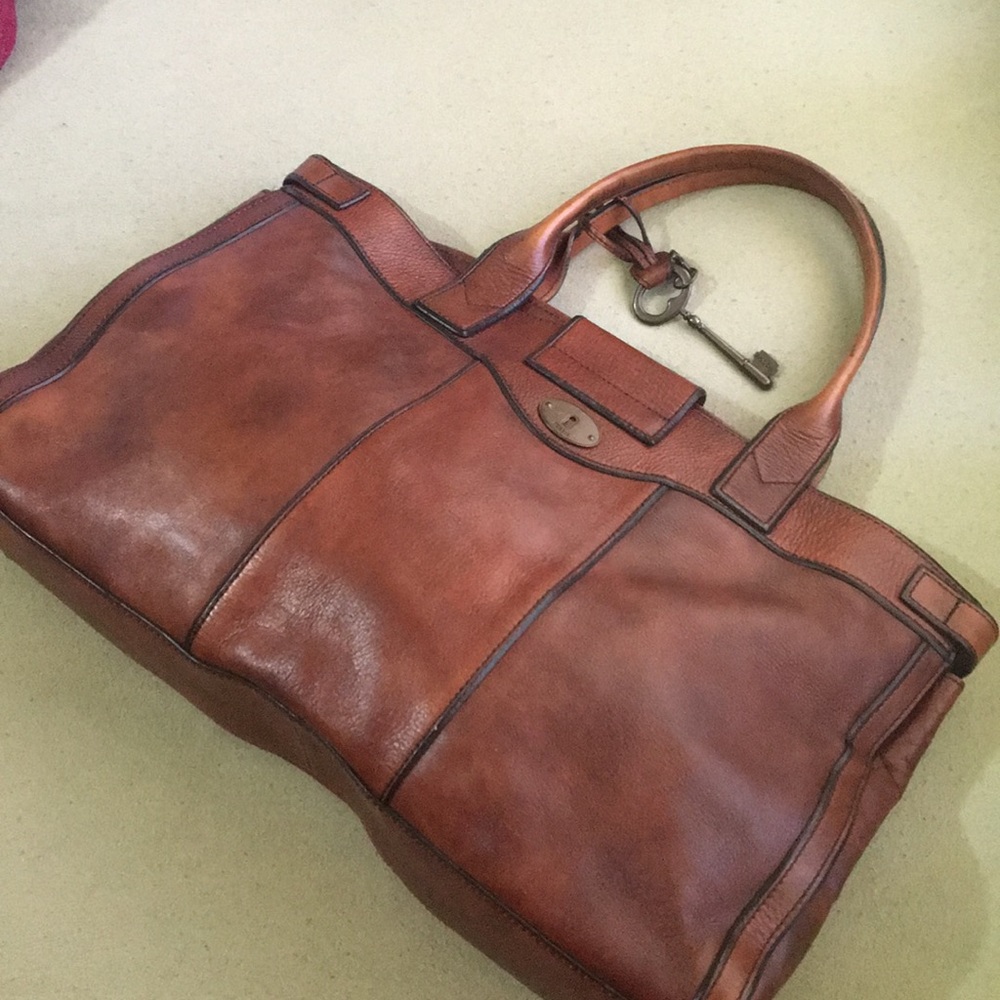 FOSSIL Vintage Reissue (VRI) Russet Weekender - Picture 3 of 8